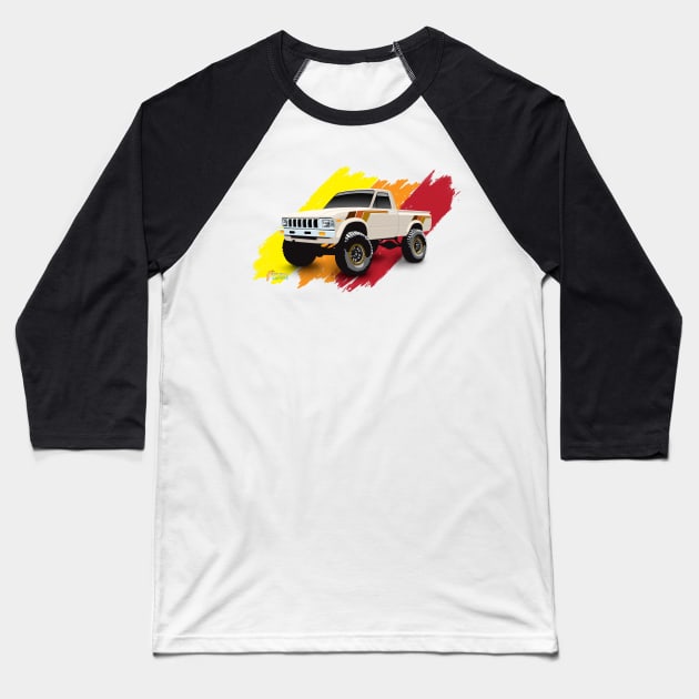 Toyota 1983 4x4 SR5 Hilux Pickup Truck Baseball T-Shirt by 6thGear